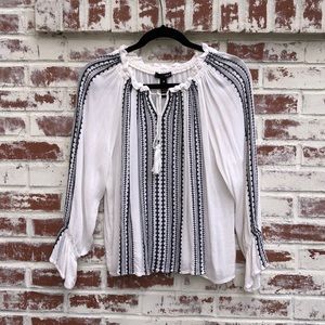 White Long Sleeve Top